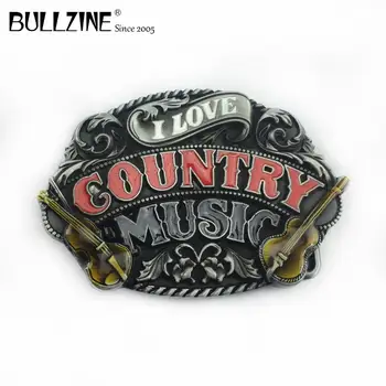 V Bullzine debelo Country glasbe belt sponke z kositrni konča FP-02208 primeren za 4 cm širina pripenjanje na pas