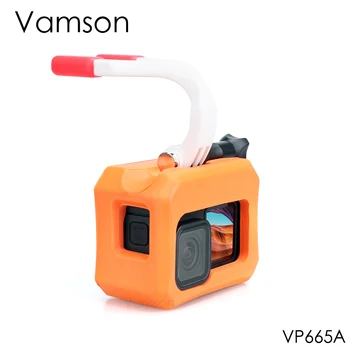 Vamson Plovec Plavajoče Ročni za Gopro Hero 9 Black Orange Plavajoči Primeru Zaščitna Deskanje Zajema Voda za Go pro9 VP665