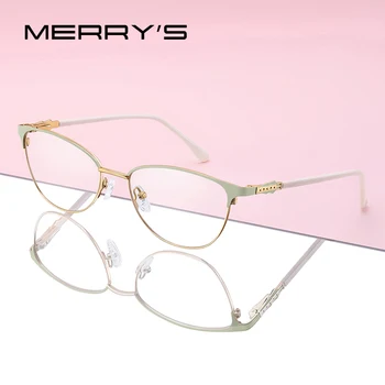 VESEL Ženske Cat Eye Glasses Okvir Retro Očala za Kratkovidnost Recept Optičnih Očal S2117