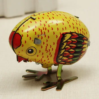 Veter Gor Chick Tin Klasična Igrača Planu Pomlad Pecking Chick Slog Kovinski Igrače Za Otroke, Otroci