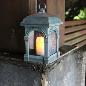 Vintage LED Solarna Sveča, Luč Nepremočljiva Svečnik Lučka na Prostem Vrt Viseče Svetilke Samodejno Zaznavanje Ustvarjalni Luči Dekoracijo