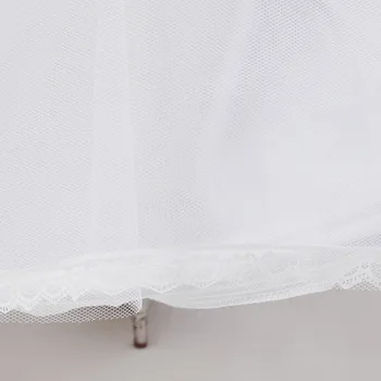 Vintage Talne Dolžina Til Bela Crinoline Ženske Poroko Opremo 2021 Stopenjski Stranka Krilo Slip Imperij Spandex Petticoat 12005