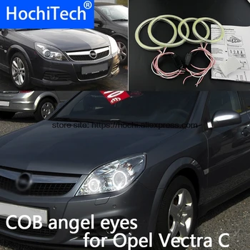 Visoka Kakovost COB Led Svetlobo Bele Halo Cob Led Angel Eyes Prstan brez Napak za Opel Vectra C Karavana 2005 2006 2007 2008