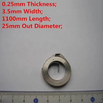 Visoka Kakovost Majhne Konstantno Prisiljeni Ravno Tuljavo Spirala Pomlad, (0.25-0.3)mm Debeline*(2.5-3.5)mm Širina*(1100-2160)mm Dolžina