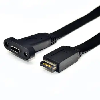Vnesite E Moški-Tip C USB 3.1 Prednji Panel Header Motherboard Širitev Kabel 10gbps Visoke Hitrosti Prenosa Funkcij