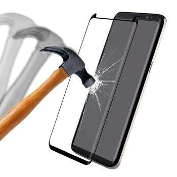Vothoon Kaljeno Steklo Za Samsung Galaxy S8 S9 Plus Opomba 8 9 3D Polno Ukrivljeni rob Screen Protector(Sobe za Polno Kritje)