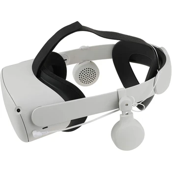 VR Izboljšanje Zvoka preko Slušalke za Oculus Quest 2 Zavrtite za 360 Stopinj in Aux Priključek za Slušalke za Oculus Quest 2