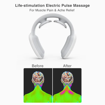 Vratu Massager Smart Cervikalno Masažo Vroče Stiskanje Bolečine V Rami Olajšave Orodje Za Zdravstveno Nego, Sprostitev Vretencu, Fizioterapija