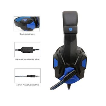 Vroče Prodaje Žične Slušalke 120°Nastavljivo Mehko Gaming Slušalke z Mikrofonom za PS4 Xbox Eno Nintend Stikalo za iPad, PC Xiaomi