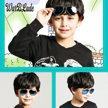 WarBLade Moda Baby Otroci Polarizirana sončna Očala Pilotni Slog Otrok Fantje Dekleta sončna Očala UV400 Zaščito Oculos De Sol Gafas