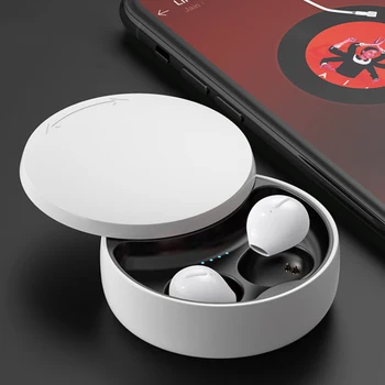 X21S Brezžična tehnologija Bluetooth 5.0 Mini Športne Slušalke s Polnjenjem Primeru Bela