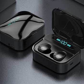 X7 TWS Brezžične Slušalke Bluetooth 5.0 IPX7 Nepremočljiva z Mic 2200mAh Polnjenje Box Zaslon 6D Stereo Hi-fi Brezžični Čepkov