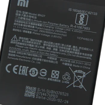 Xiao Mi Xiaomi BN37 Telefon Baterija Za Xiao mi Redmi6 Redmi 6 Redmi 6A Redrice 6 3000mAh BN37 Originalne Nadomestne Baterije + Orodje
