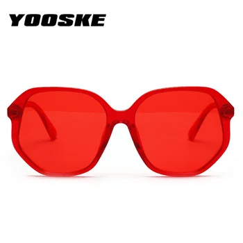 YOOSKE Prevelik Ženske sončna Očala 90. letih Luksuzne blagovne Znamke Oblikovalec Candy Barve sončna Očala Dame Retro Nezakonitih Okvir Očal