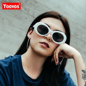 Yoovos 2021 Klasične Ovalne sončna Očala Ženske VintageEyeglasses Letnik Ulica Premagal Očala Moških Vožnje Oculos De Sol UV400