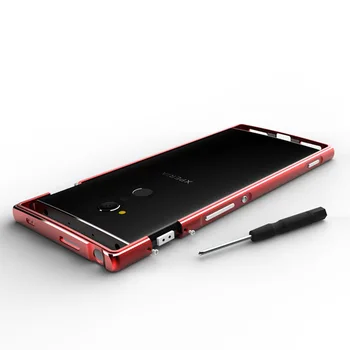 Za Sony Xperia XA2 Ultra Primeru Kovinski Okvir Dvojni Barve Aluminija Odbijača Zaščita Pokrovček za Sony Xperia XA2 Primeru