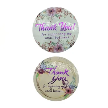 Zahvaljujemo se Vam Za Podporo Moja Mala Podjetja Nalepke 1.5 inch Pečat Oznake Stickes Za Poroko v Mirovanju Nakit Polje Dekoracijo