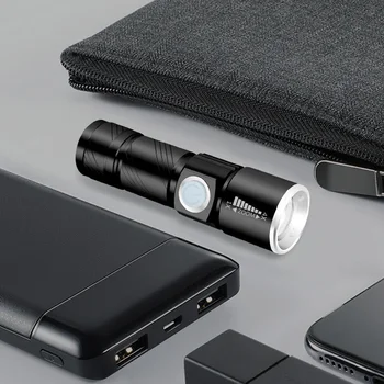 ZK30 Zunanji Večnamenski Mini Žarometov Zadnje luči Aluminij Zlitine USB Polnilna LED Nepremočljiva Kolo Svetlobe