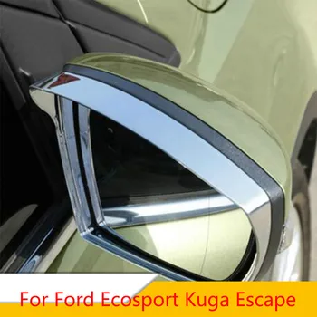 Zlord Avto Chrome Rearview Mirror zaščitni Pokrov Ogledala Nalepke za Ford Ecosport Kuga Pobeg 2012 - 2017