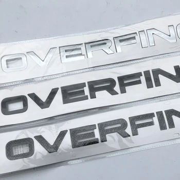 Črke Emblem Značko za Range Rover OVERFINCH Avto Styling Uspela Kapuco Zadaj Prtljažnik Spodnji Odbijač Nalepke Chrome Črnega Ogljika
