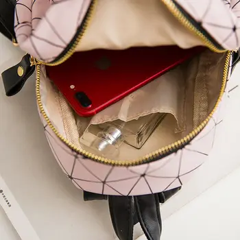 Ženske nahrbtnik moda mini torba diamantno obliko PU usnja, šolske torbe canta torba