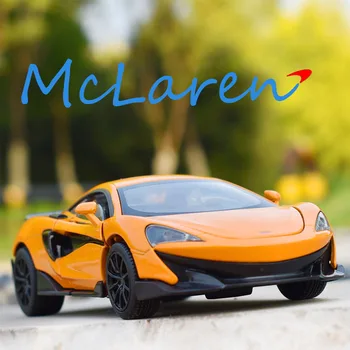1:32 McLaren 600lt P1 650s die litega Zlitine Modela Avtomobila potegnite nazaj, 4 vrata odprta Zbirateljskih Otroci Darilo avtomobilčki Brezplačna Dostava
