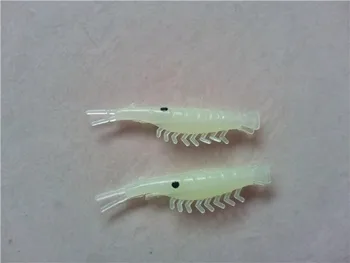 100 kozarcev 4.0 cm mehko umetno ribolov kozice vab majhno mehko kozice vabe svetlobne vabe kozice