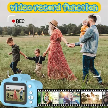 1080P Mini Digitalni Fotoaparat Igrače za Otroke 2 Palčni HD Zaslon, ki Bremenijo Fotografija Rekviziti Srčkan Baby Otrok Darilo za Rojstni dan Zabava na Prostem