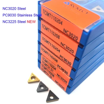 10PCS TCMT110204 NC3020 PC9030 TCMT110208 visoke kakovosti karbida vstavite Notranjo stružni vstavite CNC slednji orodje
