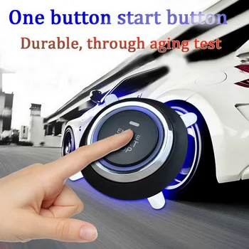 12V Avto Start Stop Autostart avto start gumb za zaustavitev Motorja sistem potisni gumb za vstop brez ključa sistem 12v avto alarm sysem