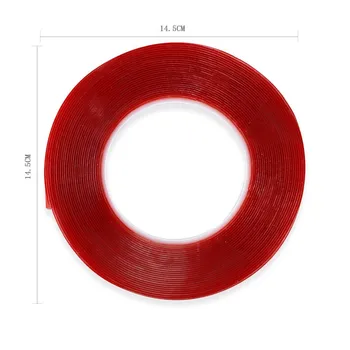 1Roll=10Meter Nail Art Lepilni Trak, Nalepki dvostranski Rdeče Filmski Trak, Nalepke Za Nohte, ki Prikazuje Rok Manikura Dekoracijo Orodje