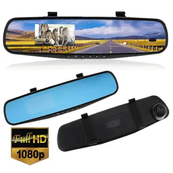 2,7-Palčni 1080P LCD Full HD Avto DVR Kamera Dash Cam Video Snemalnik G-senzor Rearview Mirror Vozila DVR