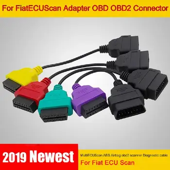 2019 Najnovejši Za FiatECUScan Adapter OBD OBD2 Priključek MultiECUScan ABS, zračne blazine obd2 optičnega Diagnostični kabel za Fiat ECU Scan