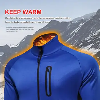 2020 Kolesarjenje Oblačila Runo Plus Žamet Prostem Dolgo Sleeved Kolesarjenje Jakno Športnih Moške Zimske Kolesarske Veter Suknjič