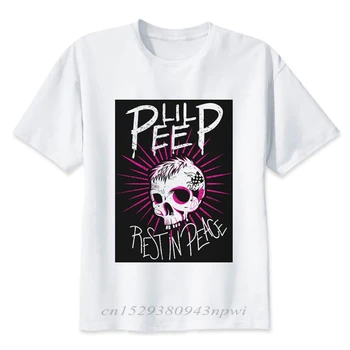 2020 Najnovejši Lil Peep T-shirt Hip Hop Glasbe Custom Print Teeshirt Belo Majico s Kratkimi rokavi Božično Darilo Tshirt Bombažne Tkanine