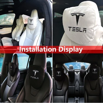 2020 Nov Avto Seat Vzglavnik Dihanje Vratu Blazino Glavo Podporo Vratu Travel Zglavnik Združljiv za Tesla Model S Model X Model 3