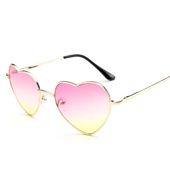 2020 Nov Slog, Dame Srca v Obliki sončna Očala kovinski Ženske blagovne Znamke, Modni Oblikovalec UV400 Očala Ray Men Ogledalo oculos de sol