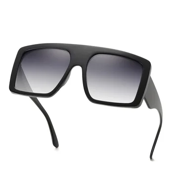 2020 Nove Luksuzne blagovne Znamke Prevelik Ravno Top sončna Očala za Ženske Modni Velik Okvir Velik Gradient sončna Očala Enem Kosu Odtenki