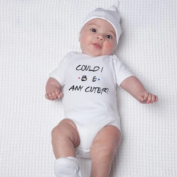 2020 Nove Priložnostne Newborn Baby Fantje Dekleta Kratek Rokav Pismo Tiskanja Bi Lahko Katera Koli Sjekač Romper Otroška Oblačila Bele Playsuit Onesie
