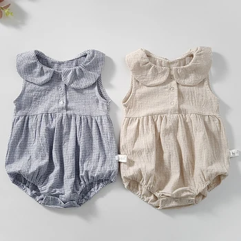 2020 Novega Dojenčka Dekleta Bombaž Bodysuits Oblačila Malčka Dekleta Poletje Jumpsuit Obleko Newborn Baby Dekle Bodysuits