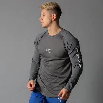 2020 Novih Moških Tek Fitnes T Shirt Quick Dry T Shirt Usposabljanje Športnih Dresov Trdna Šport Mišice Srajce Telovadnice Vrhovi Tees