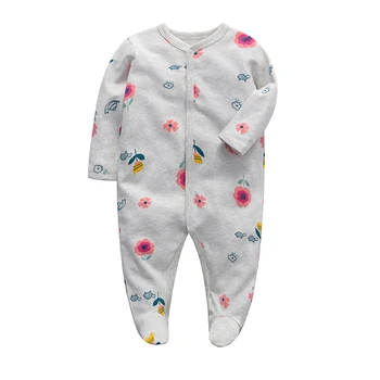 2020 Novo Dojenčki Romper Newborn Baby Fantje Dekleta Pragovi Pižamo 3M -12 M Mesecih Jumpsuit za Malčke Dolg Rokav Obleke