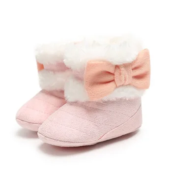 2020 Velik Lok Pozimi Sneg Čevlji Za Novorojenčka Super Toplo Baby Mehka Podplatom Prvi Walker Anti-Slip Baby Dekleta Čevlji Prewalker