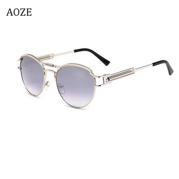 2020AOZE kovinski steampunk moški ženske sončna očala modne blagovne znamke oblikovalec retro okvir vintage sončna očala visoke kakovosti UV400