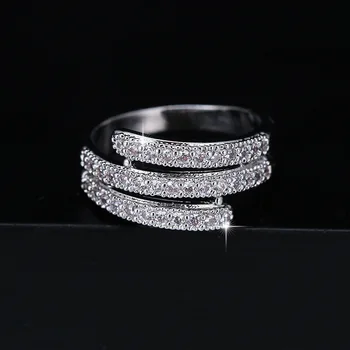 2021 nove modne Geometrijske 925 sterling srebro večnost band obroč za dekle ljubitelje ljubezen obletnice, darila nakit večino prodajajo R5821