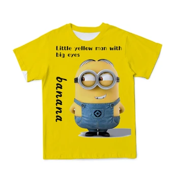 2021 Poletje 3D moška T-Shirt Novo Sluge Srčkan Vzorec otroci Kratek Sleeved Zgornji del otrok O-Vratu Dihanje T-Shirt (Prilagodljiv)