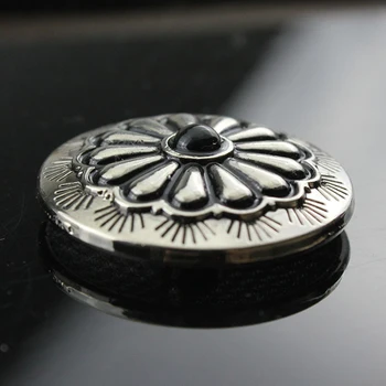 30 mm DIY usnje obrti denarnice pasu vrečko okrasni vijaki gumb cvetlični ponaredek kamen design 5pcs/veliko