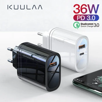 36W Usb Polnilec za Hitro Polnjenje 4.0 Pd 3.0 Hitro Polnilnik Nas Eu Plug Adapter Super polnilnik Voor Za Iphone 11 X Xr Xs 8 Xiaomi Huawei