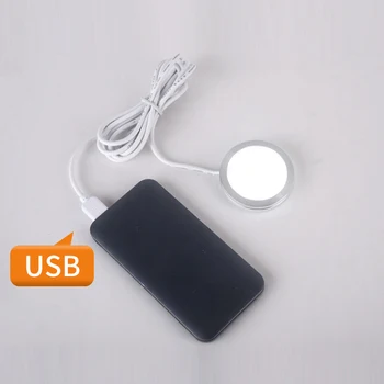 5V ultra-tanek mini reflektorji mobile power USB host računalniški napajalnik kabinet kuhinja light spot začetni zaslon vgrajen LED