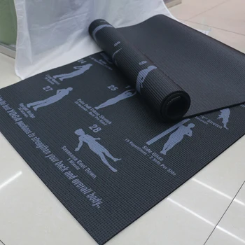 6 mm PVC Anti-slip Preprogo, Fitnes, Gimnastika Položaj Sliko Nazaj Predstavljajo Joga Mat